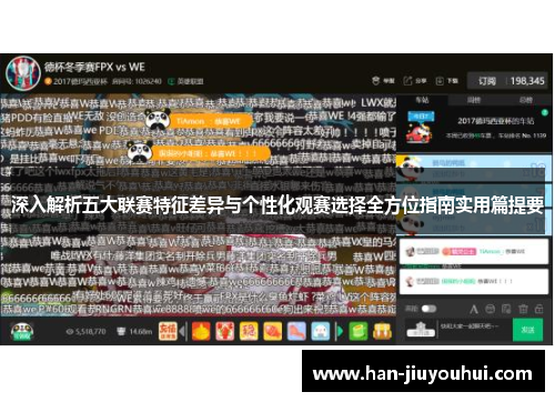 深入解析五大联赛特征差异与个性化观赛选择全方位指南实用篇提要